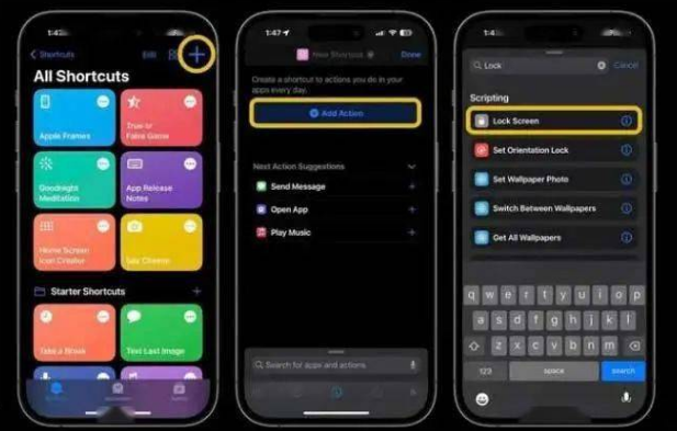 上街苹果14锁屏维修店分享iPhone14升级iOS16.4后如何创建锁屏快捷方式 